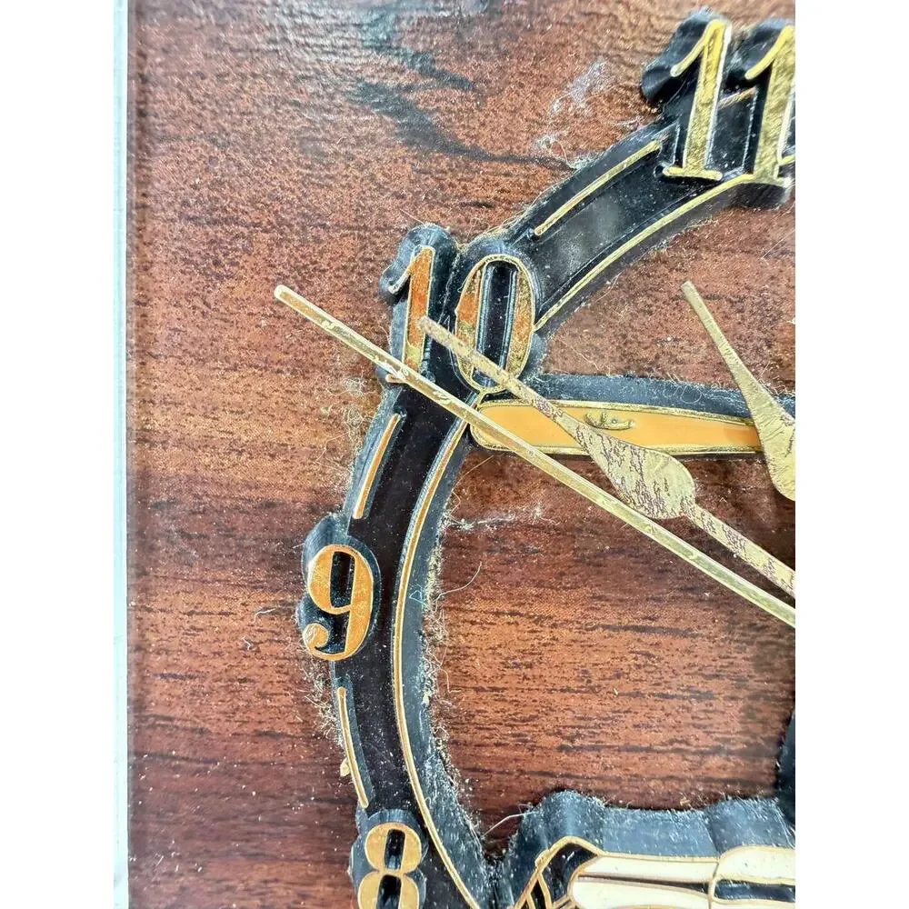 Vintage Nolan Ryan Baseball Card Wall Clock Texas Rangers Quartz Works Wood
